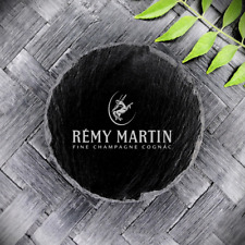 Sottobicchiere in ardesia Remy Martin nuovo fatto a mano inciso al laser tondo