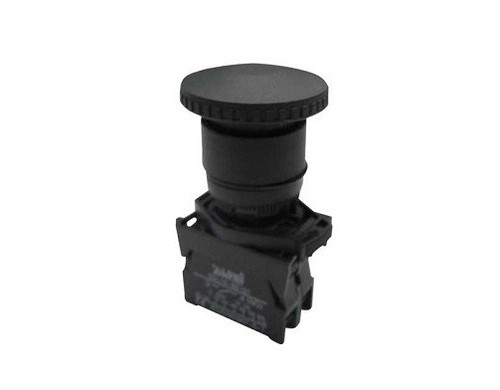 Pulsante nero fungo - nero, a