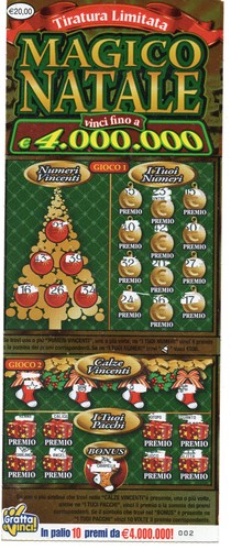 Gratta vinci magico natale - gratta, e