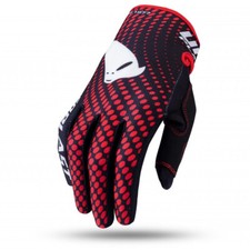 GUANTI MOTOCROSS UFO SKILL RADOM  ROSSO NERO
