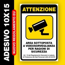 ADESIVO CARTELLO AREA