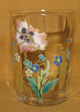 Ancien petit verre décor