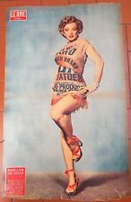 MARILYN MONROE, GRANDE MANIFESTO ALLEGATO ALLA RIVISTA LE ORE MISURA CM. 32 X 52