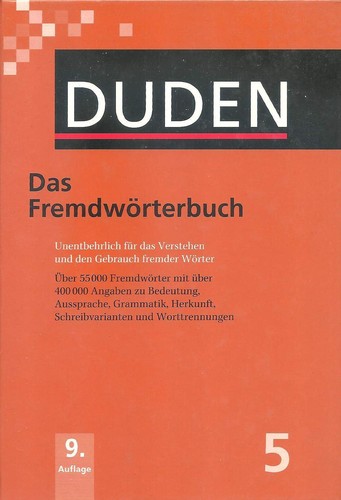 Duden das fremdwörterbuch - duden,