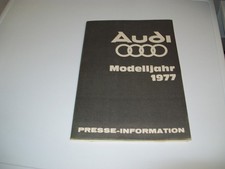 Audi Model Year 1977 Folder