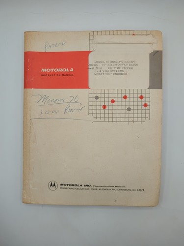 Motorola mocom radio - fm,