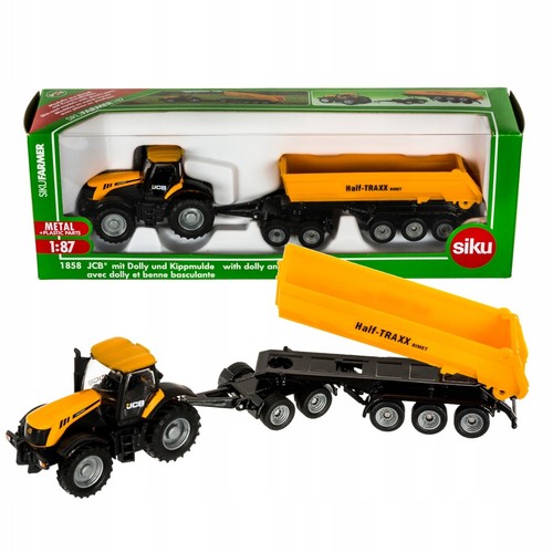 Trattore jcb con carrello - carrello, e