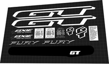 SET DECALCOMANIE GT FURY 1997