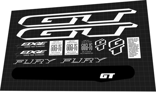 Set decalcomanie fury 1997 - set,