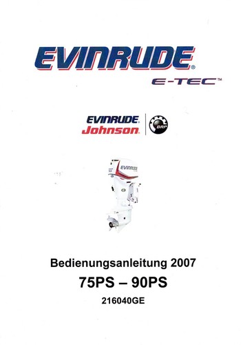 Manuale uso evinrude