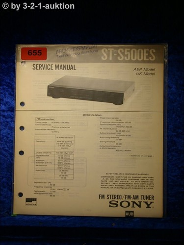 Manuale servizio sony - sony, st
