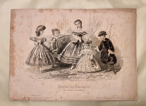 Antica stampa francese 1862