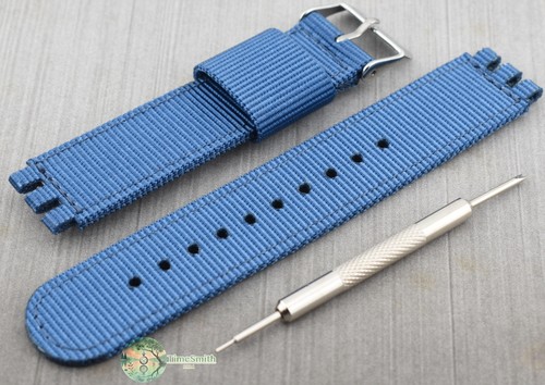 Cinturino nylon blu - in,