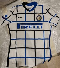 Maglia Calcio Serie A 20/21 Inter 9 Lukaku L Away Match/Issued Pirelli Nike Coa