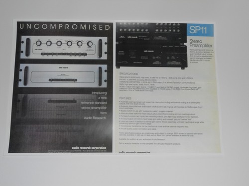 Audio research 11 - research, sp-11