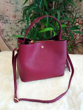 Borsa secchiello ragazza donna vera pelle bordeaux (borgogna wine) SPECIAL PRICE