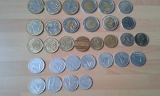 30 Monete delle vecchie lire + 1 gettone telefonico