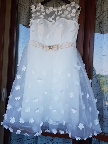 Abito sposa corto - nuovo, mai