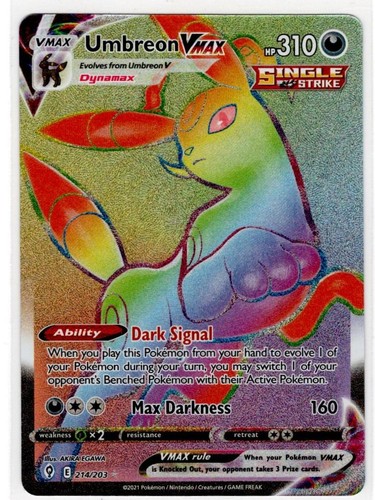 Umbreon vmax 214 203 - vmax, rainbow