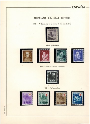 Hojas edifil para - edifil, 1950