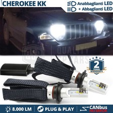 Kit Lampadine LED H4 per JEEP CHEROKEE KK Anabbaglianti+Abbaglianti CANbus 6500K