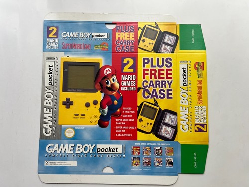 Gameboy pocket mario unfolded - gameboy,