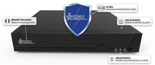 Dvr xvr canali - 5mp, h.265