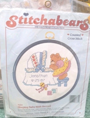 Stitchabears sleeping baby - "sleeping,