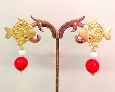 Orecchini Pesce Zama Perla