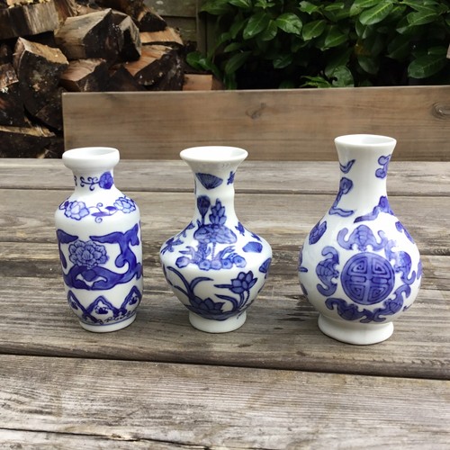 Small vintage chinese blue - 3,