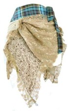 Albannach Punk Originale Vero Tartan Scozzese & Pizzo Funky Kilt Gonna N3 Uttam