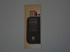 advertising Pubblicità 1963 SVEGLIA RITZ MERIDIA