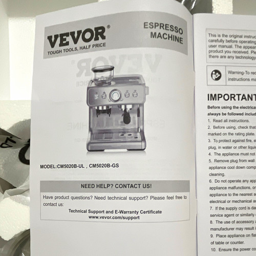 Vevor cm5020b macchina da - cm5020b-ul,