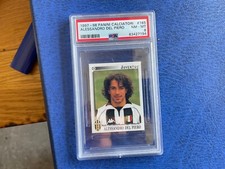 PANINI CALCIATORI 1997/98 JUVENTUS DEL PIERO N 165  CERTIFICATA PSA 8