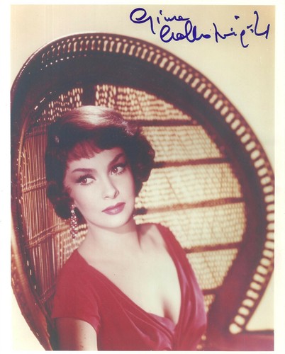 Gina lollobrigida autografo - gina,