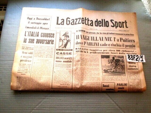 Gazzetta dello sport - sport, 17-7-1971