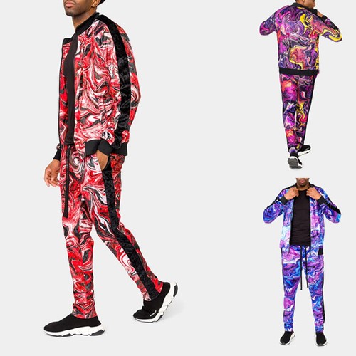 Set tuta uomo velluto marmo
