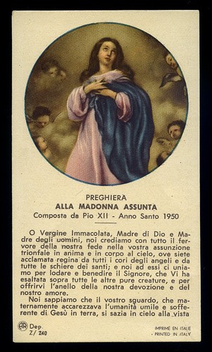 Santino holy card - card"", ediz.