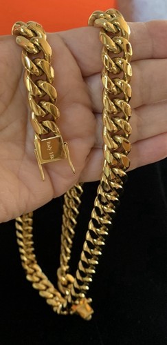 Collana catena maglia cubana