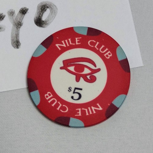 Nile club ceramica poker - club, $5