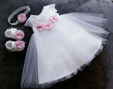 Abito battesimo fascia battesimo ❤️ Liliana ❤️ tg 56-104 Baptism Christening