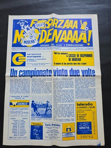 Forza modena fanzine i - forza, fc