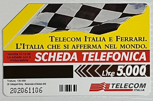 Carta telefonica telecom - carta,