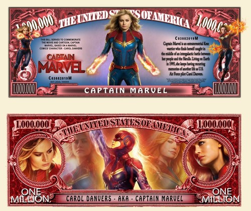 Captain marvel banconota - captain,