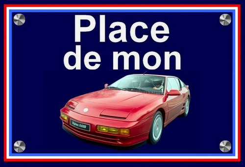 Plaque place mon alpine - place, de