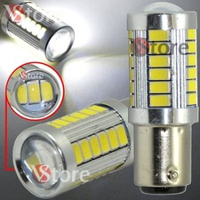 LAMPADA BAY15D 1157 LED Stop Luci Freni P21/5W 33 SMD 5630 CANBUS BIANCO 12V 