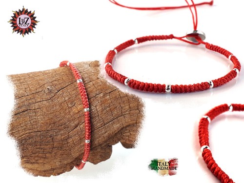 Bracciale cotone cerato - bracciale,