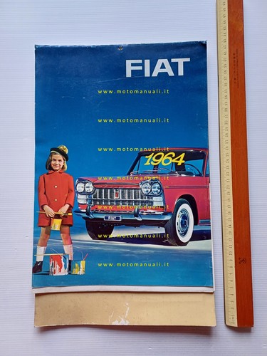 Fiat calendario 1964 italiano - calendario,