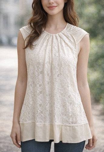 Shirt max pizzo e - pizzo, seta