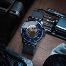 Raro Orologio Blu Raketa
